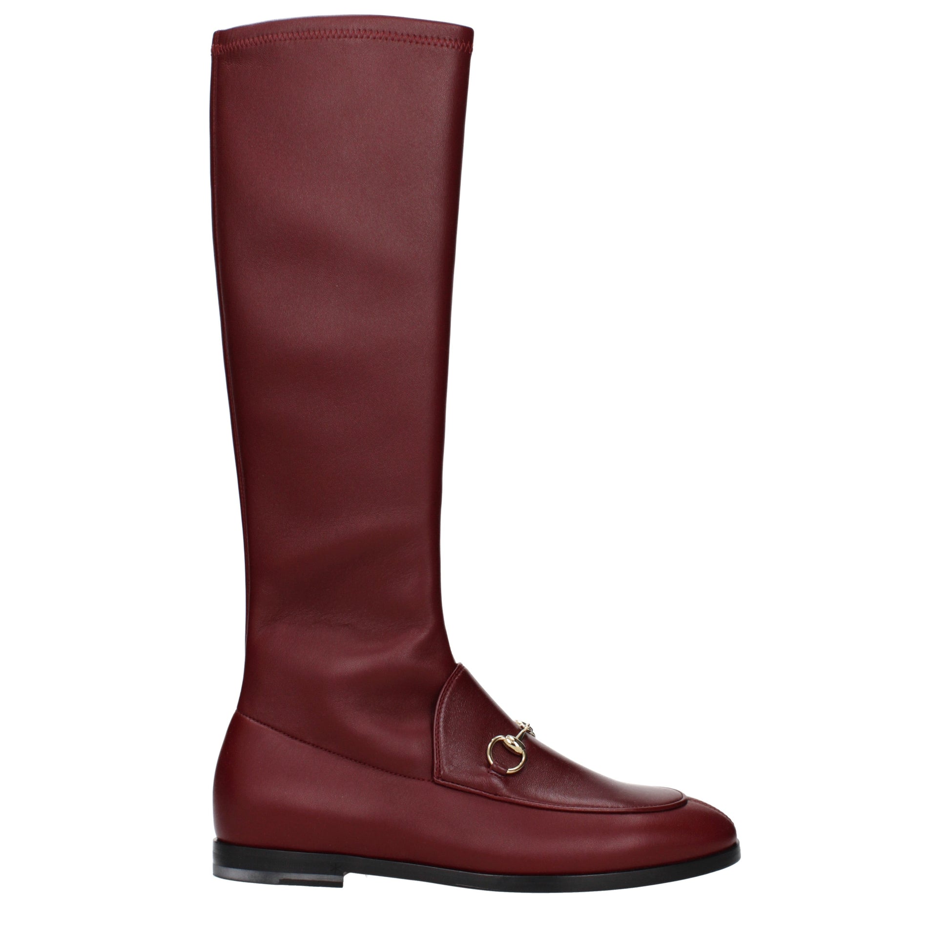 Gucci Boots Women Leather Red/Anchor