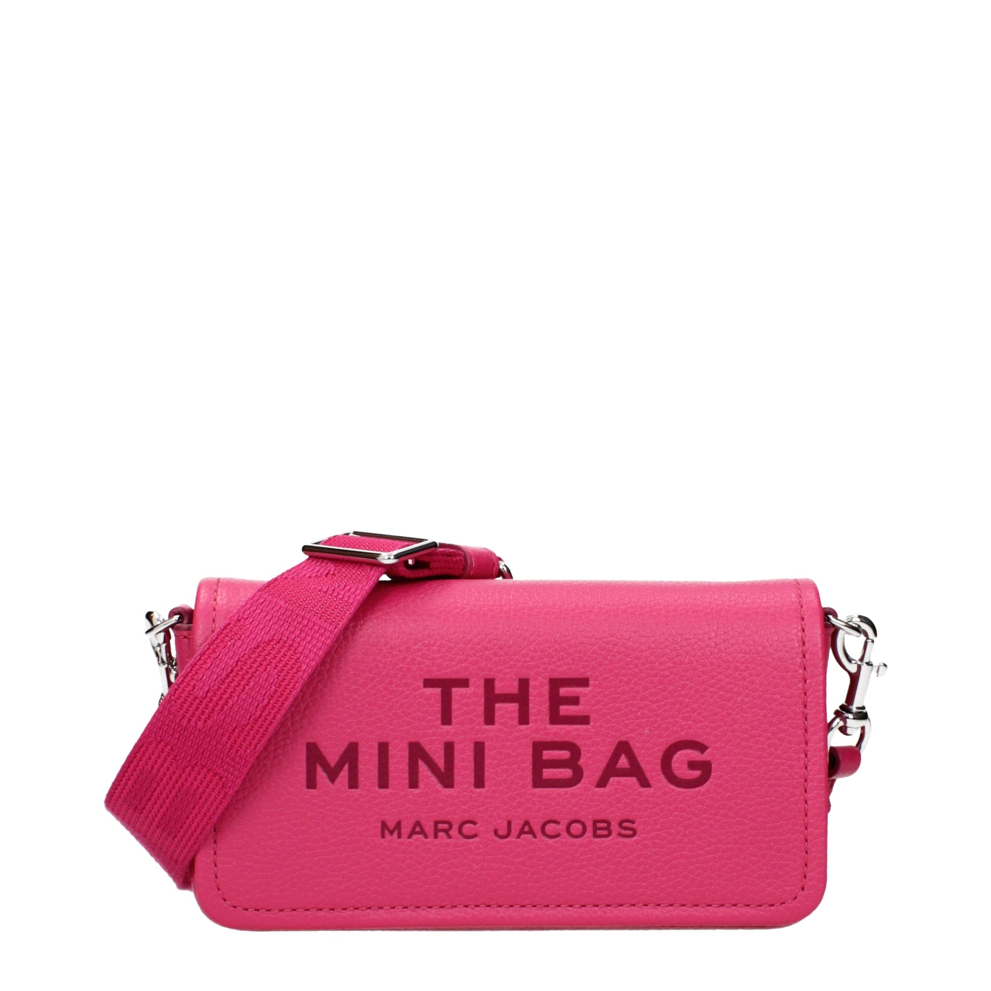Marc Jacobs Crossbody Bags Women Leather Fuchsia/Raspberry
