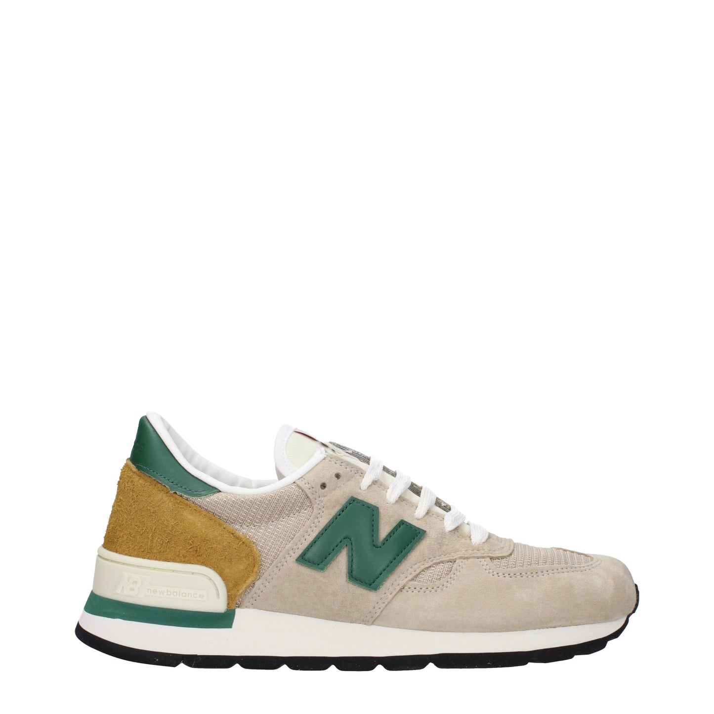 New Balance Men's Sneakers in Suede Beige/Green