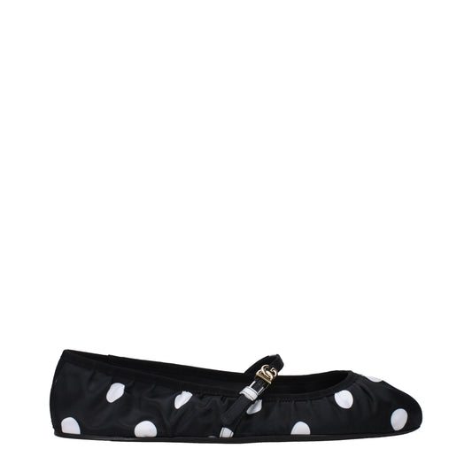 Dolce&Gabbana Ballet Flats Women Fabric  Black