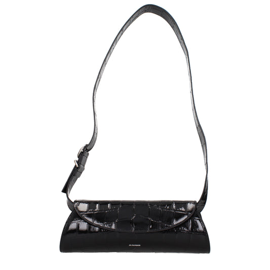 Jil Sander Crossbody Bags Women Leather Black