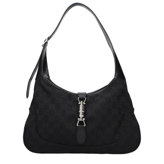 Gucci Shoulder Bags Women Fabric  Black