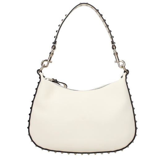 Valentino Garavani Shoulder Bags Women Leather White/Ivory
