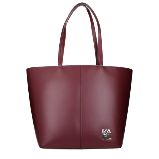 Karl Lagerfeld Shoulder Bags Women Polyurethane Red/Burgundy