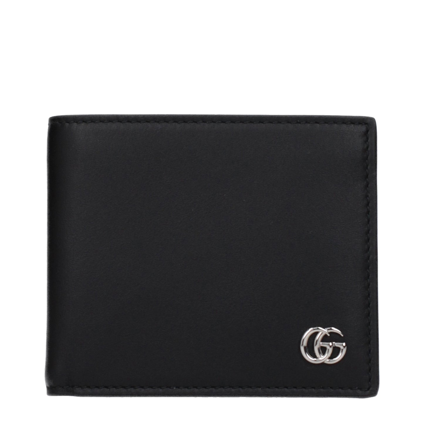 Gucci Wallets Men Leather Black