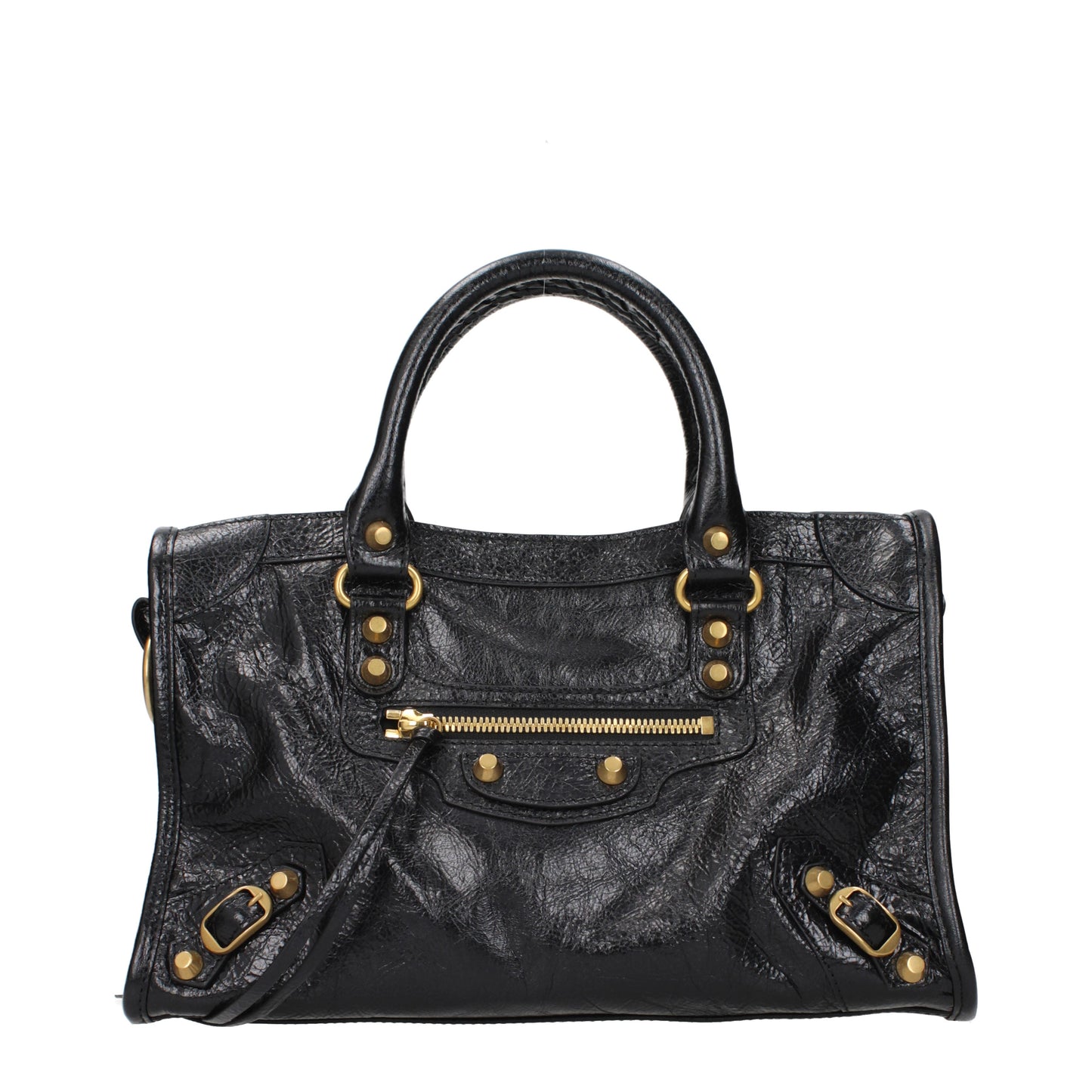 Balenciaga Handbags Women Leather Black