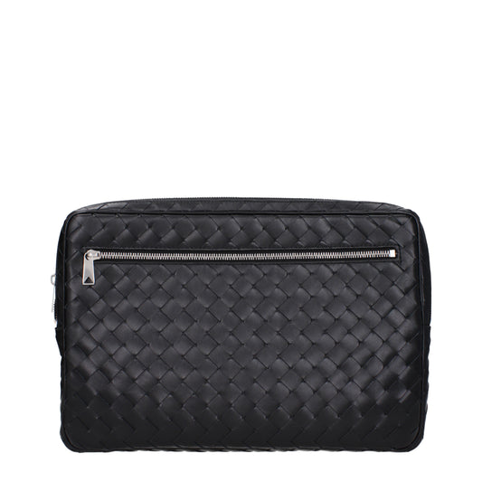 Bottega Veneta Clutches Men Leather Black