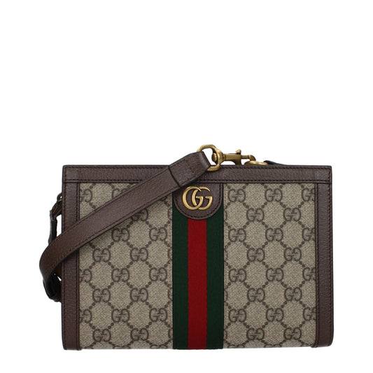 Gucci Crossbody Bags Women Fabric  Beige/Ebony