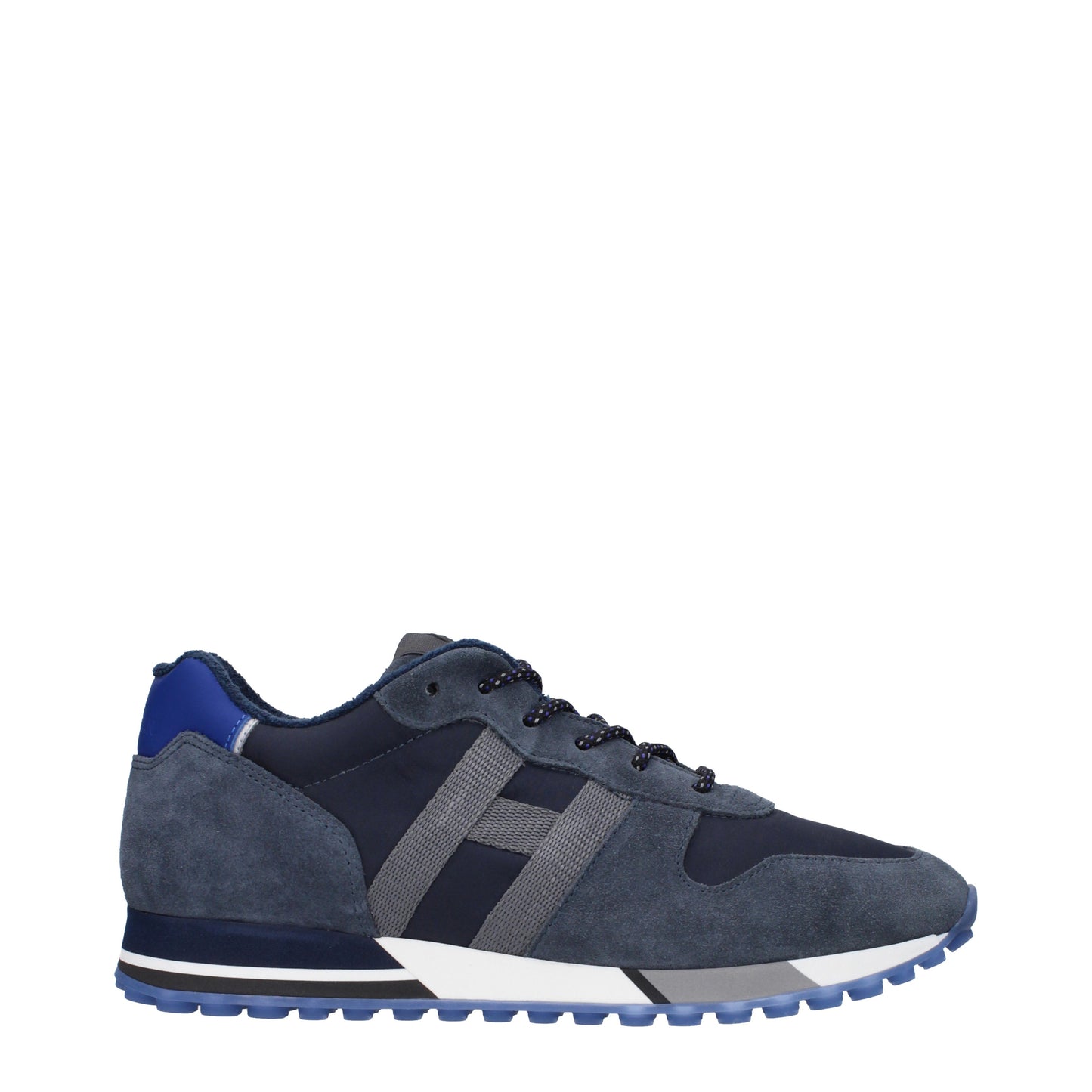 Hogan Men's Sneakers in Fabric  Blue/Electric Blue