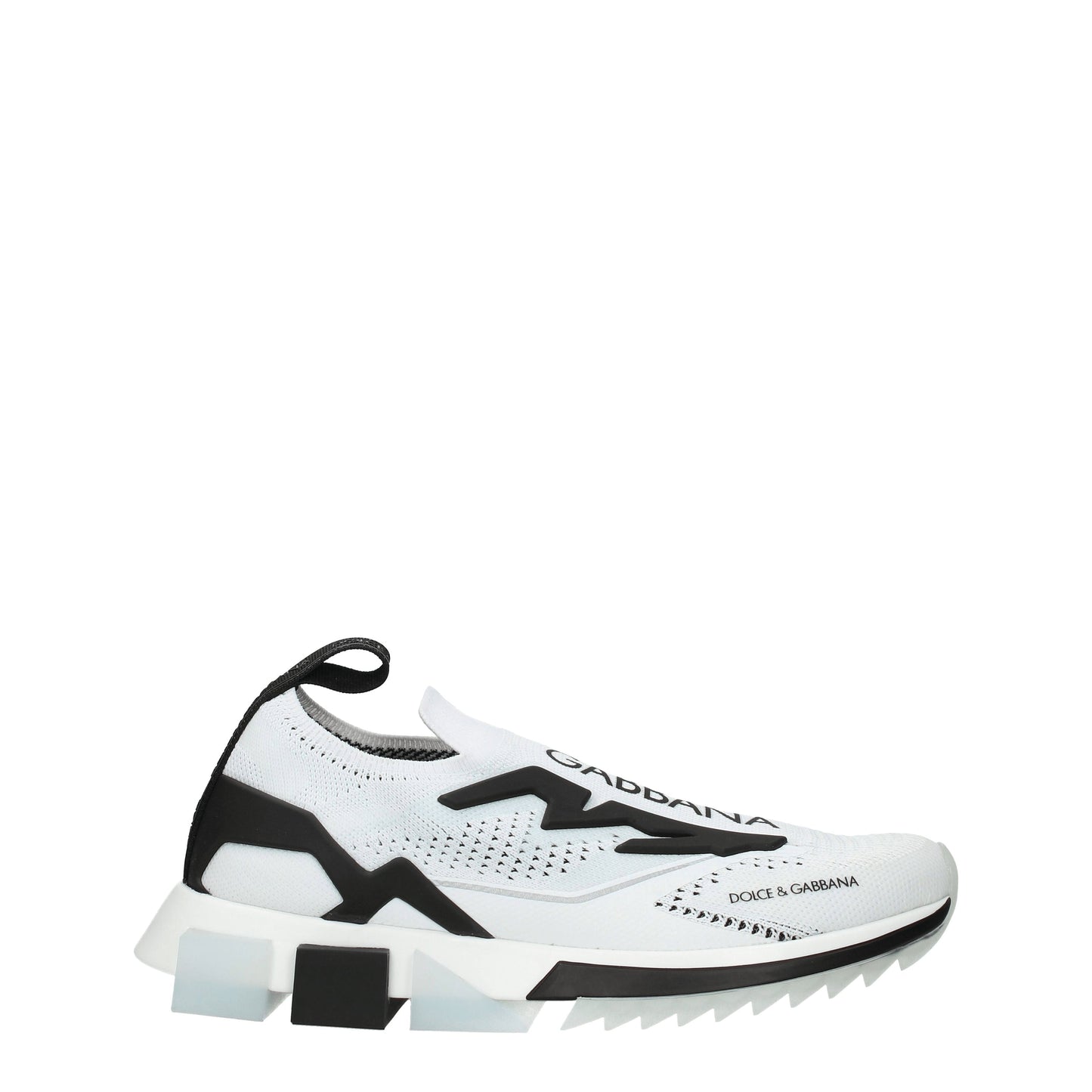 Dolce&Gabbana Women's Sneakers in Fabric  White/Black