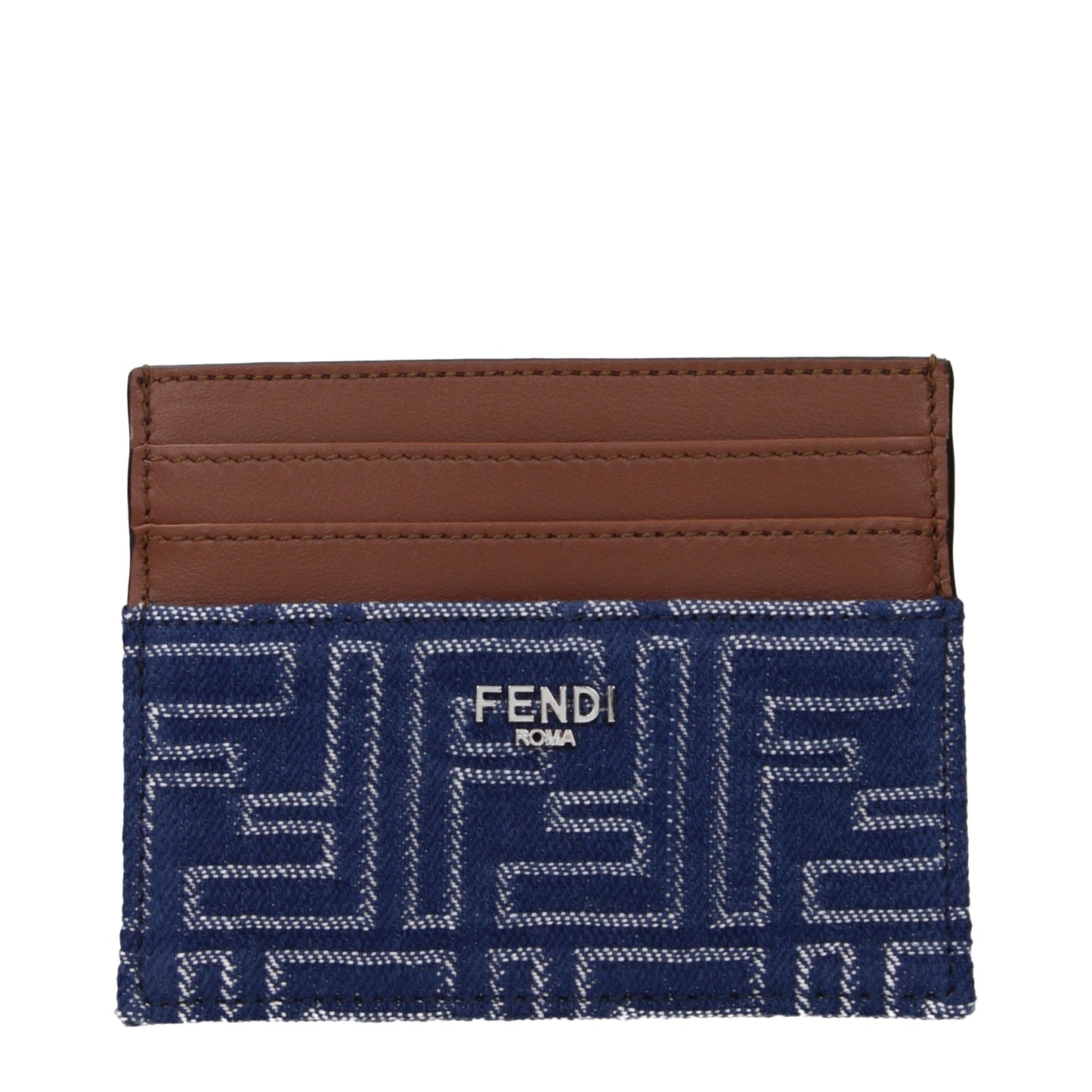 Fendi Document Holders Men Fabric  Blue/Brown