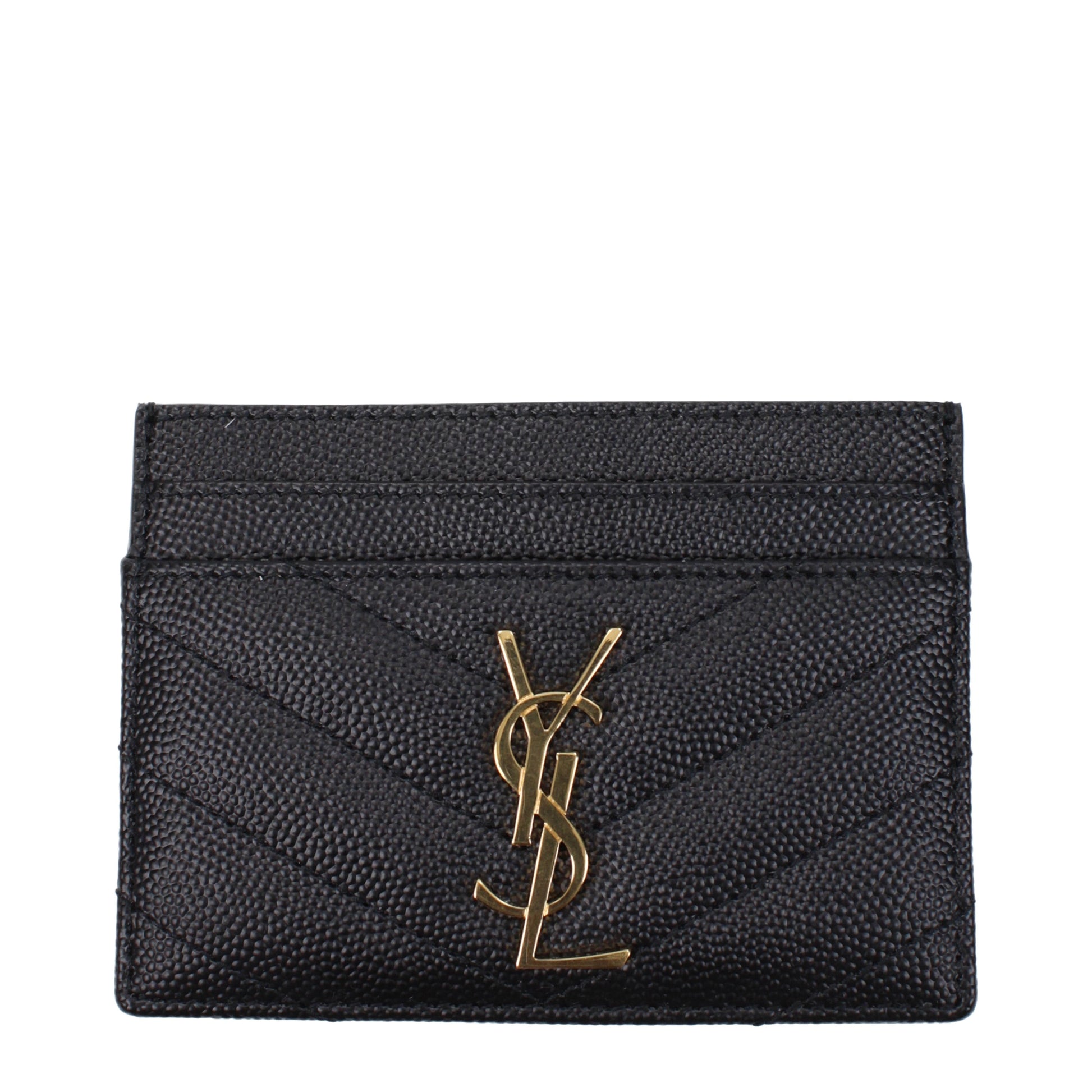 Saint Laurent Document Holders Women Leather Black