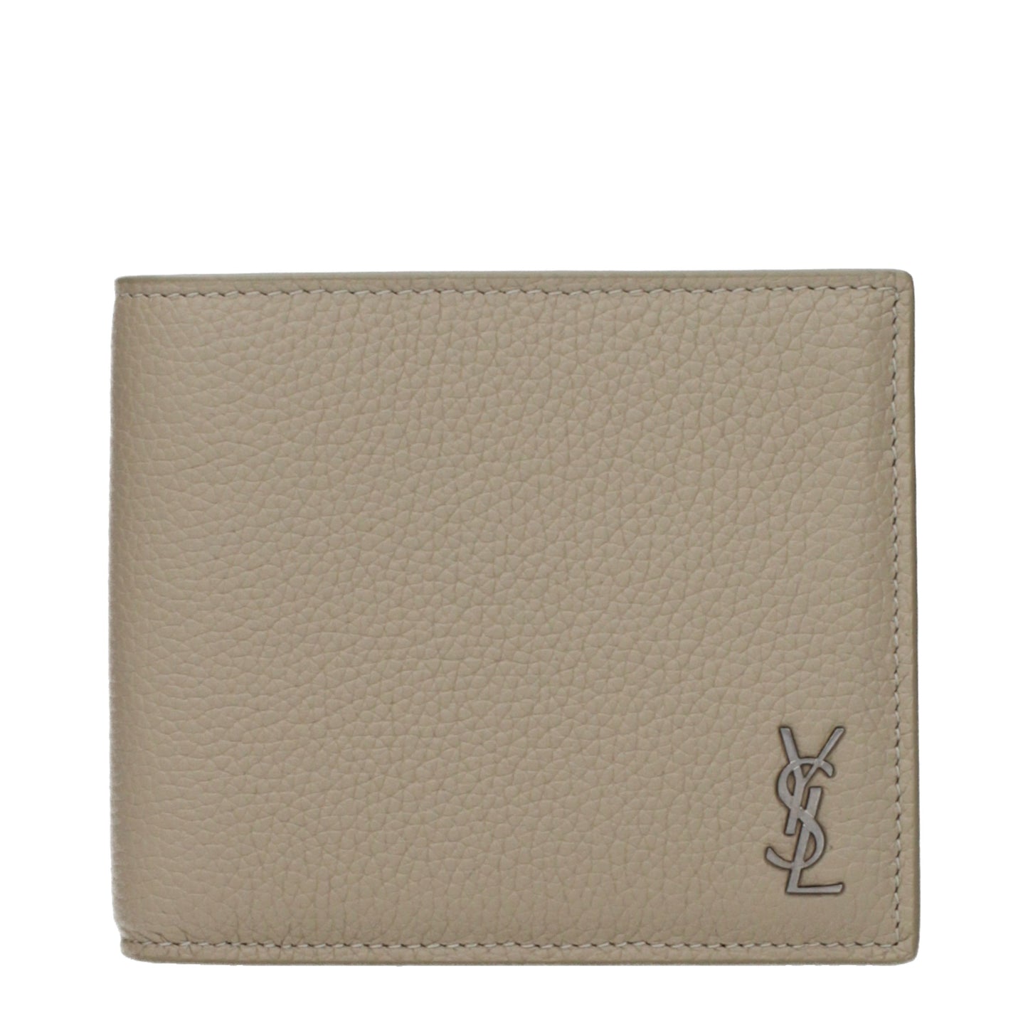 Saint Laurent Wallets Men Leather Beige