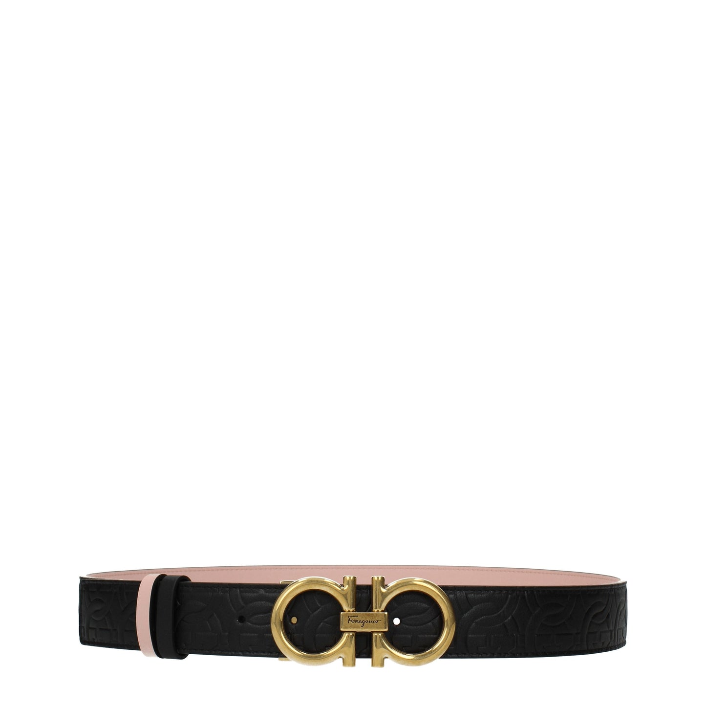 Salvatore Ferragamo Belts Women Leather Black/Pink