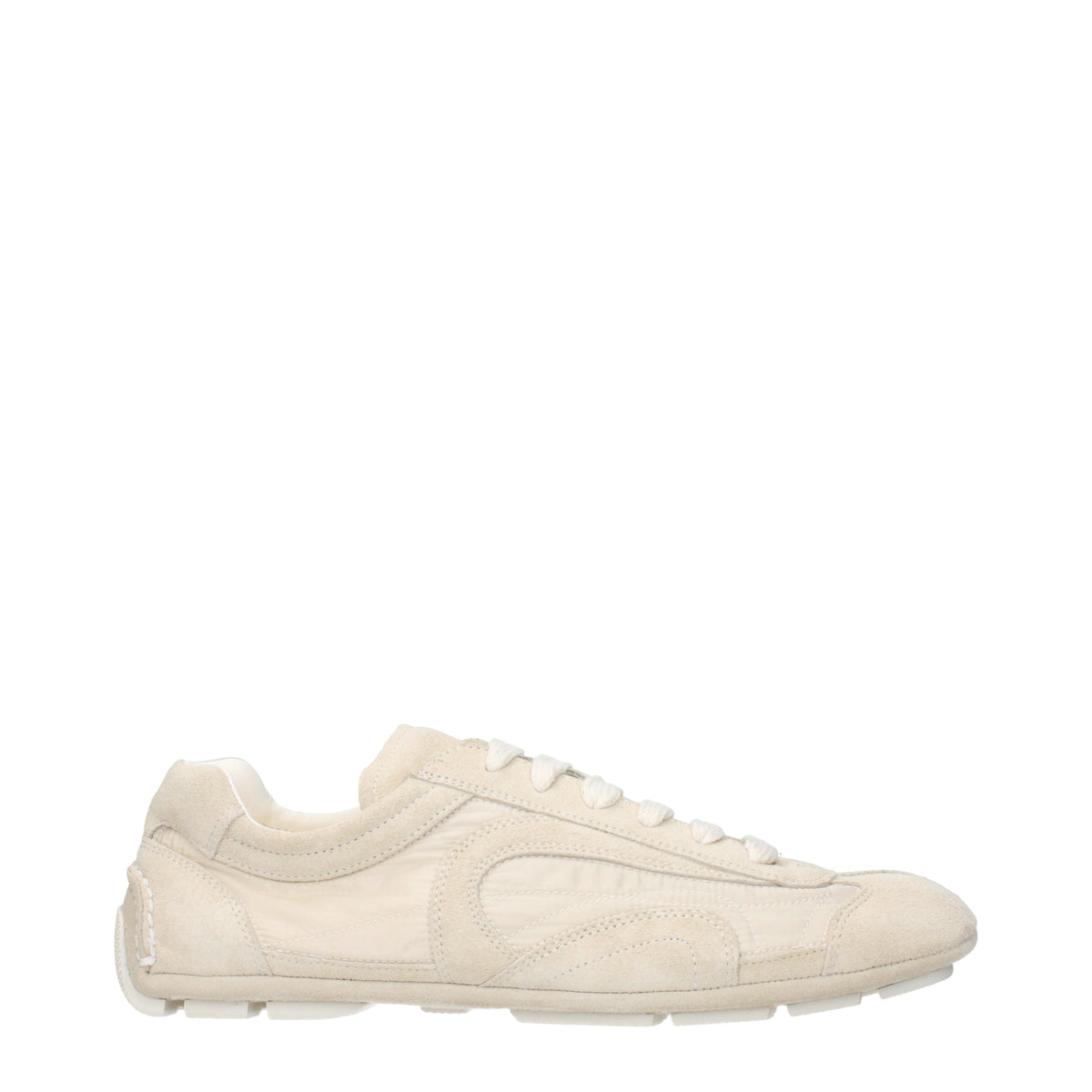 Prada Sneakers Men Fabric  Beige/Ivory