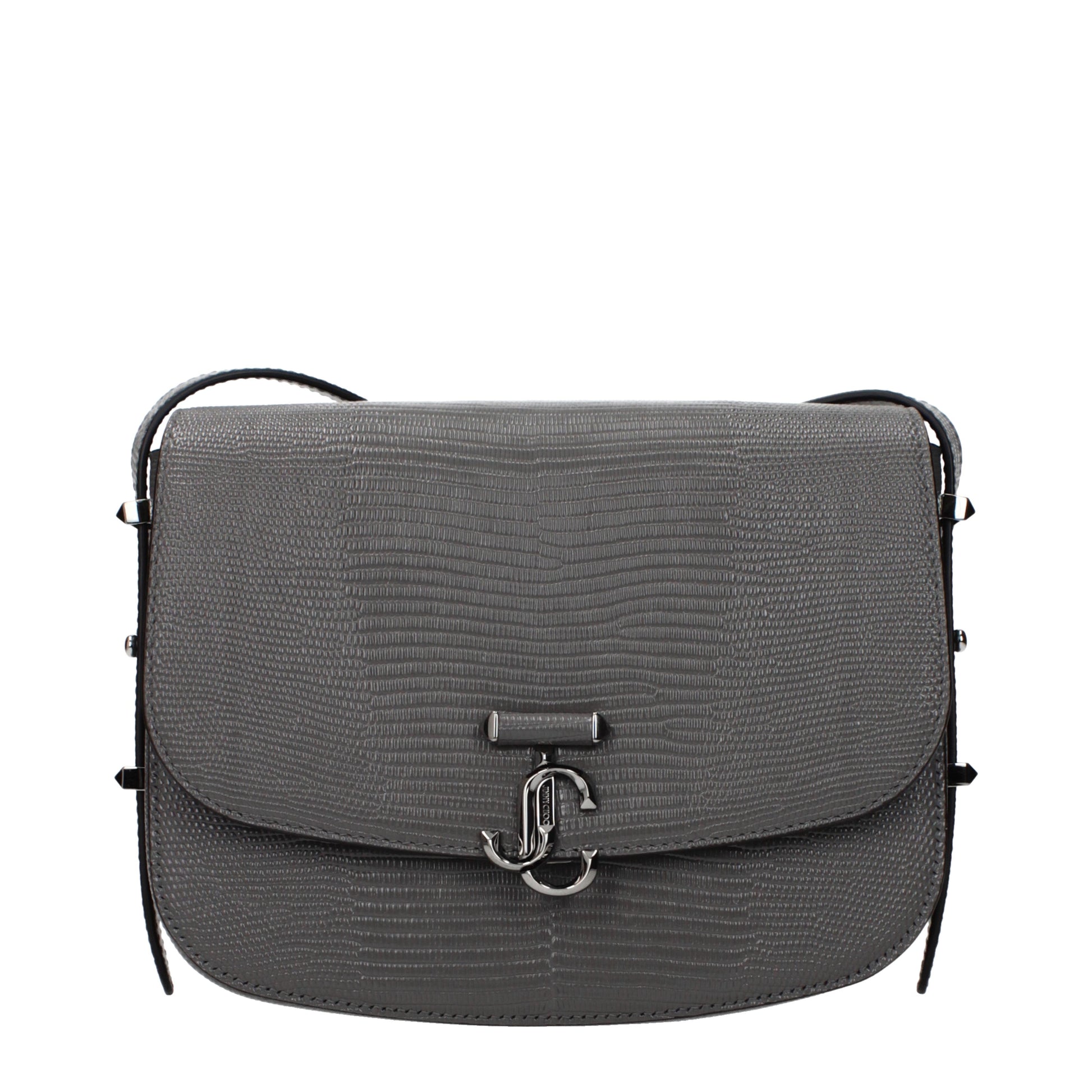 Jimmy Choo Crossbody Bags Women Leather Gray/Rifle