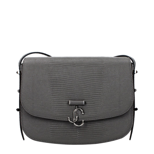 Jimmy Choo Crossbody Bags Women Leather Gray/Rifle