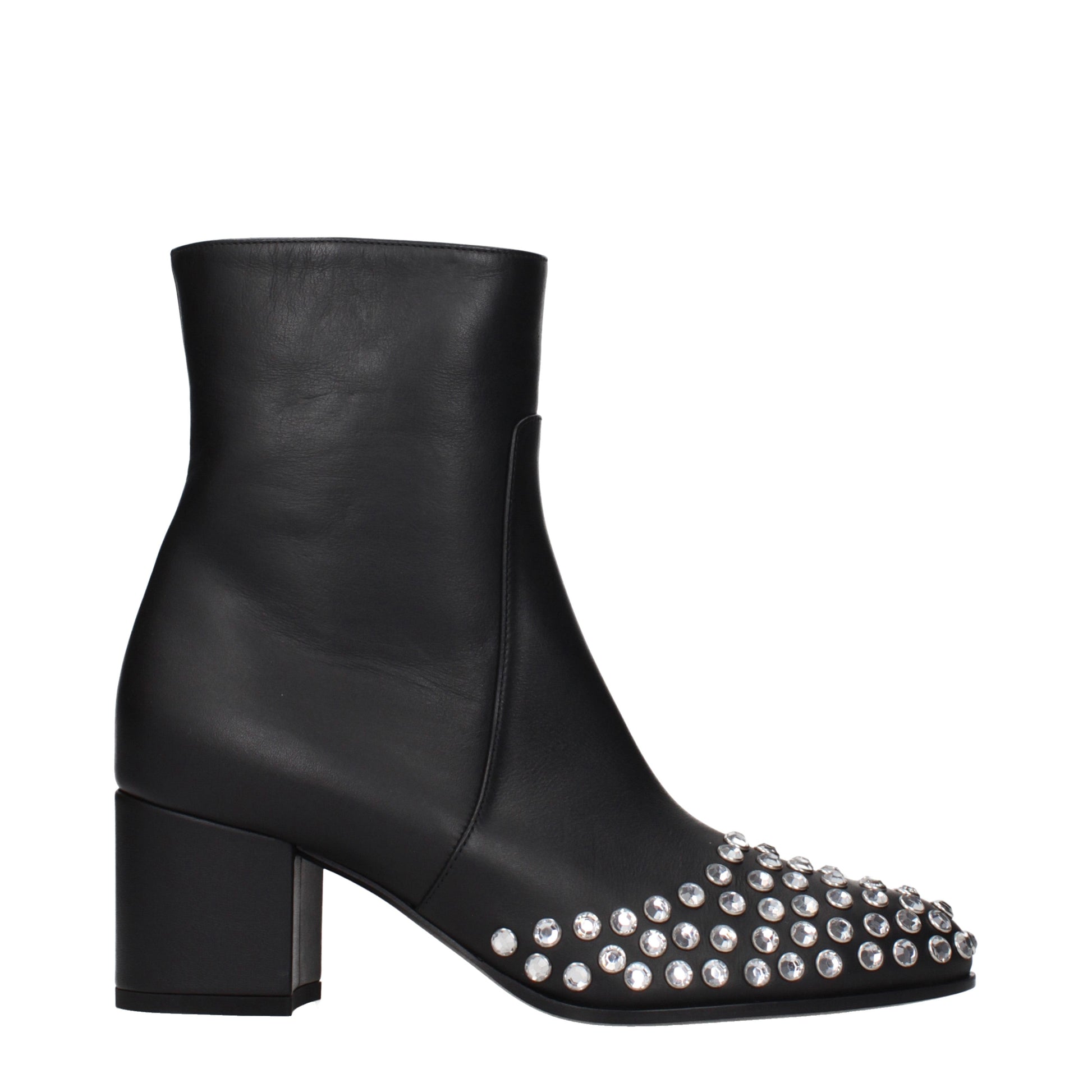 Alaia Ankle Boots Women Leather Black