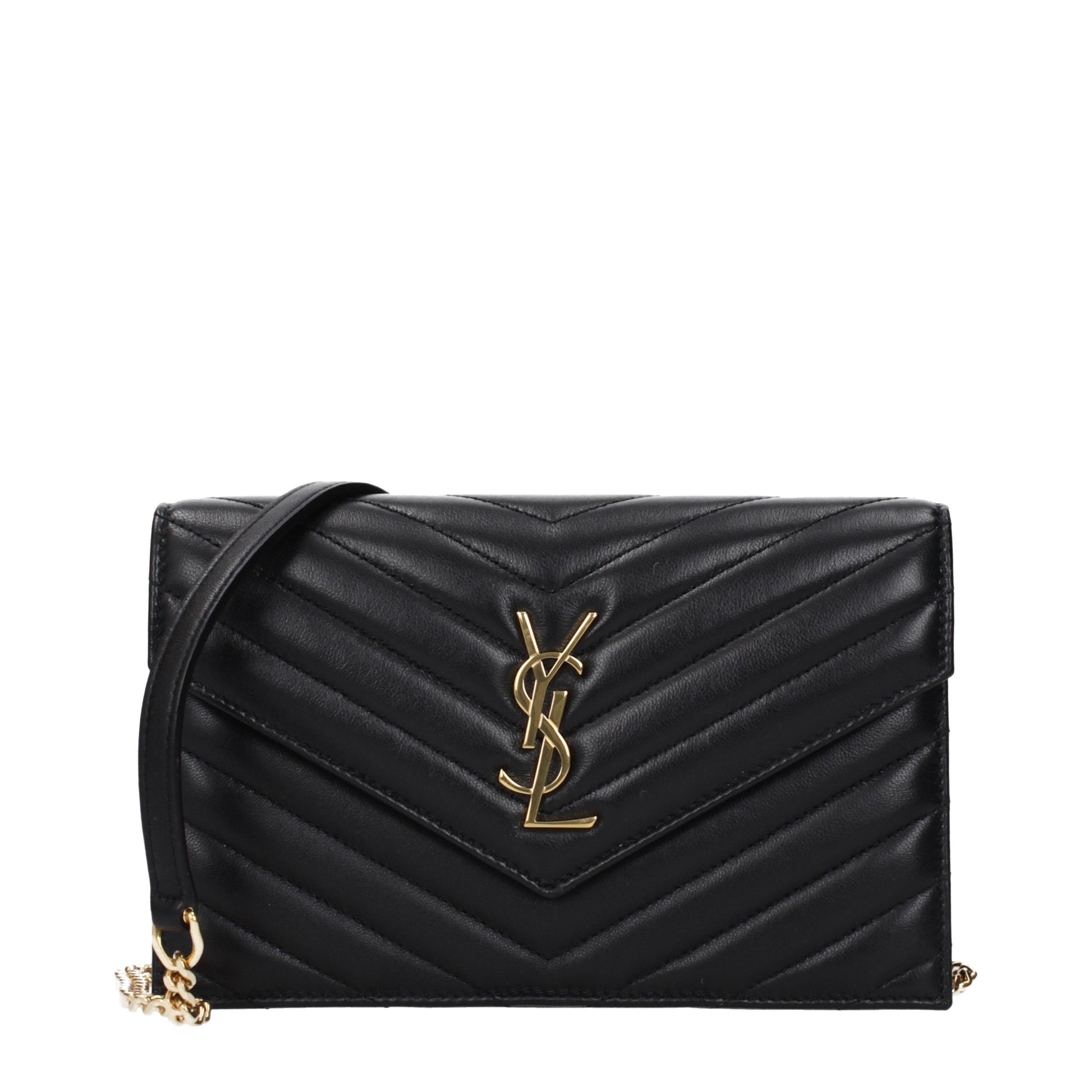 Saint Laurent Crossbody Bags Women Leather Black
