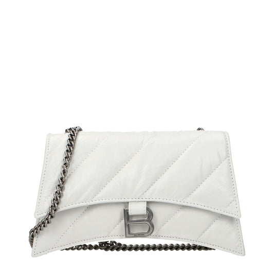 Balenciaga Crossbody Bags Women Leather White