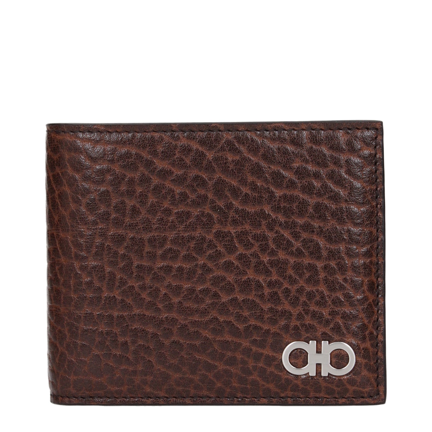 Salvatore Ferragamo Wallets Men Leather Brown/Dark Brown