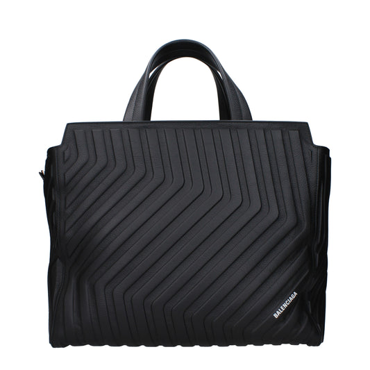 Balenciaga Handbags Women Leather Black