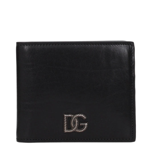 Dolce&Gabbana Wallets Men Leather Black