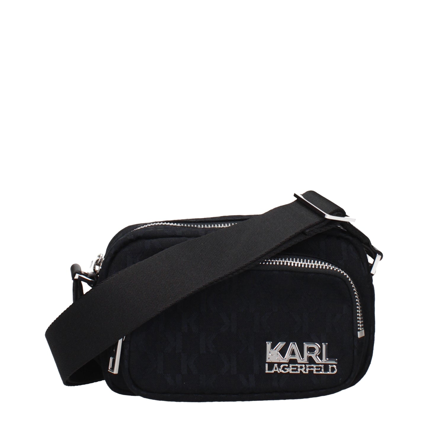 Karl Lagerfeld Crossbody Bags Women Fabric  Black