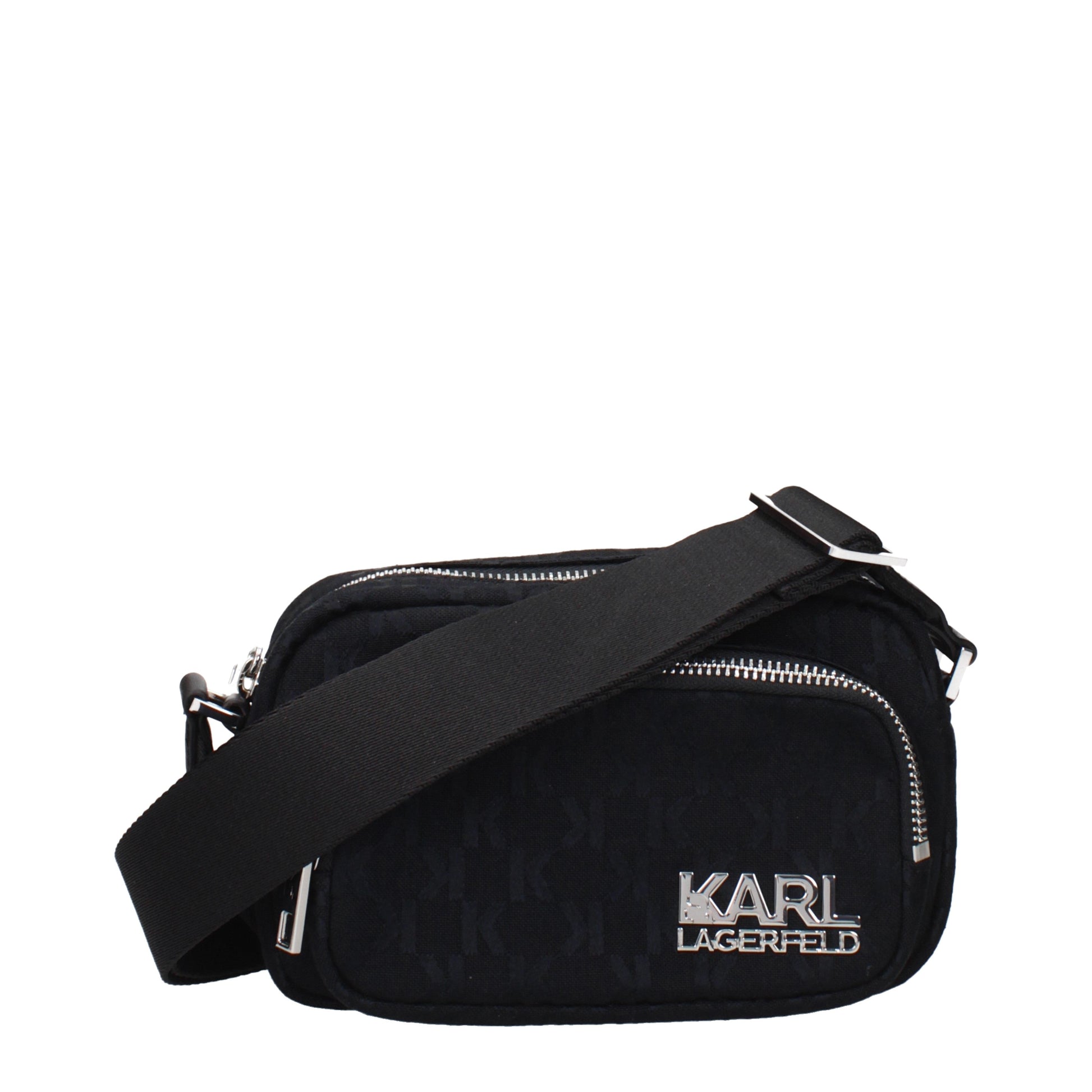 Karl Lagerfeld Crossbody Bags Women Fabric  Black