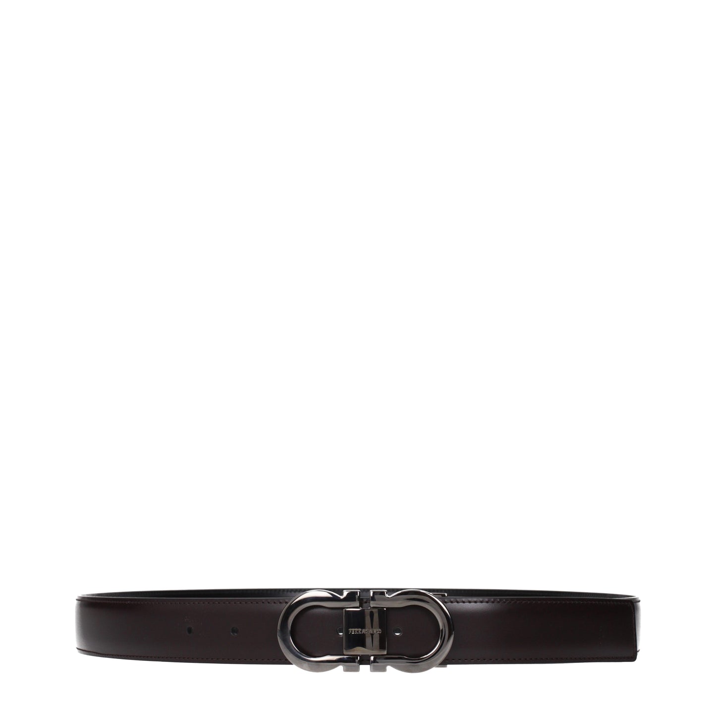 Salvatore Ferragamo Belts Men Leather Brown/Black