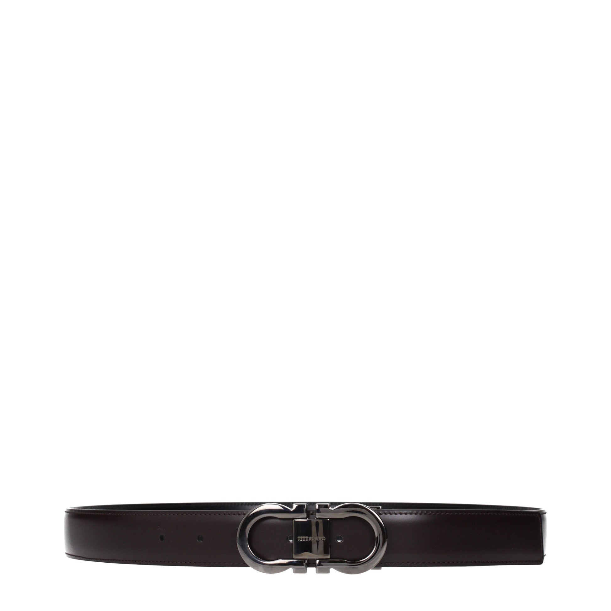 Salvatore Ferragamo Belts Men Leather Brown/Black