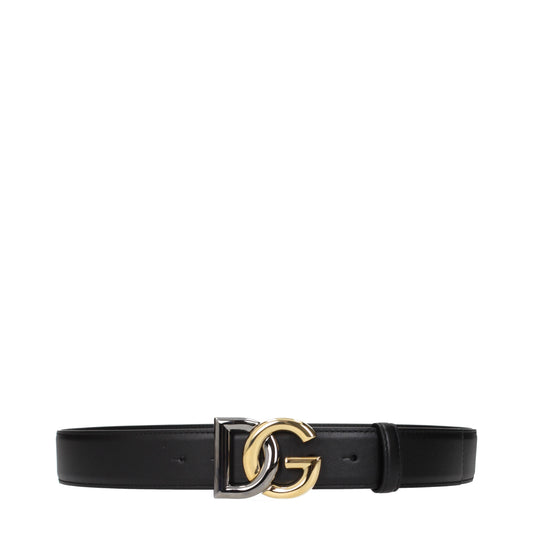 Dolce&Gabbana Belts Men Leather Black