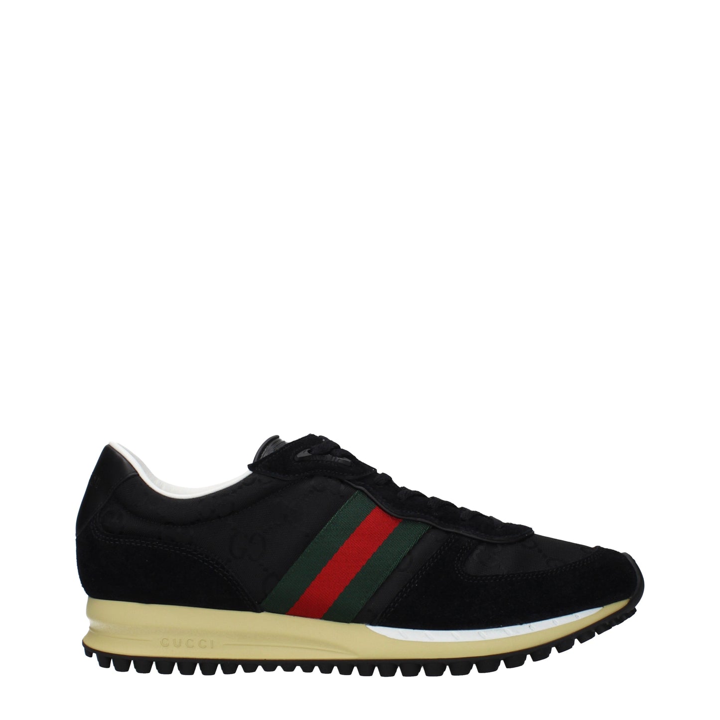 Gucci Sneakers Men Fabric  Black