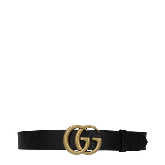 Gucci Belts Men Leather Black