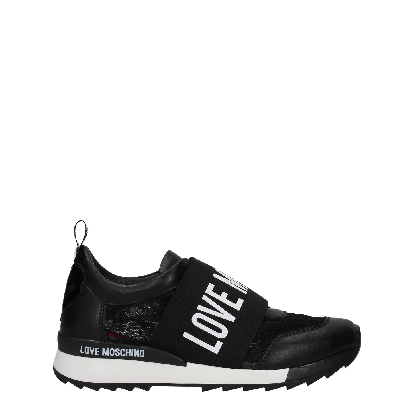 Love Moschino Women's Sneakers in Lace Black