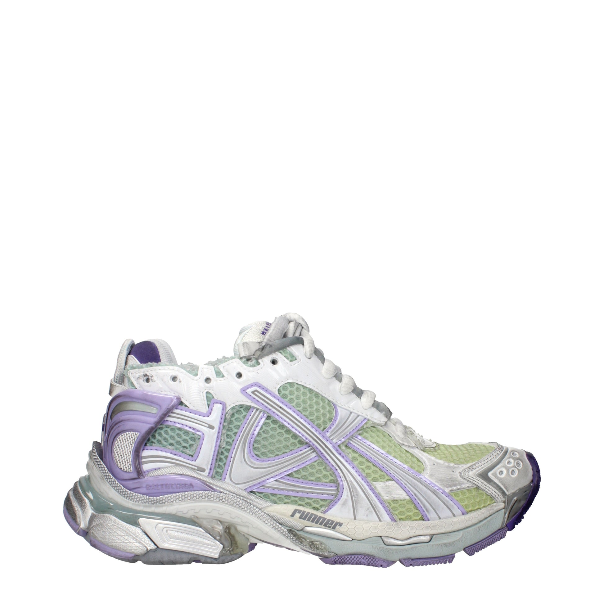 Balenciaga Sneakers Women Fabric  Gray/Lilac
