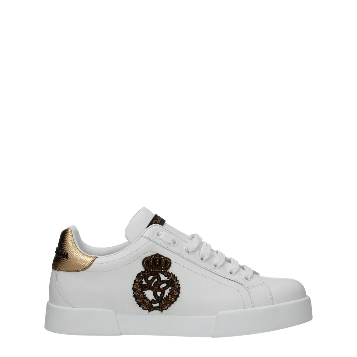 Dolce&Gabbana Sneakers Men Leather White/Gold
