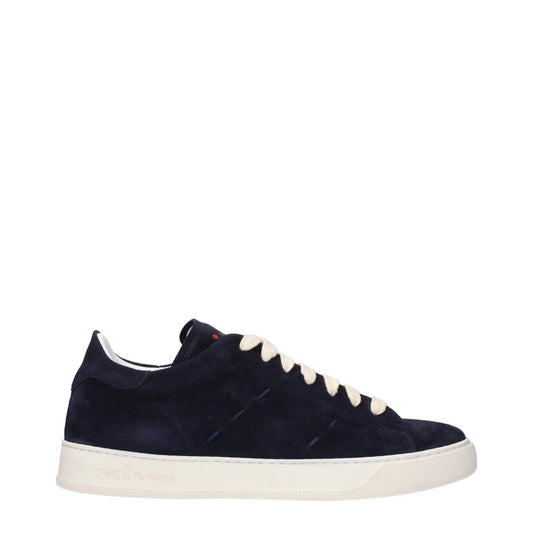 Kiton Sneakers Men Suede Blue