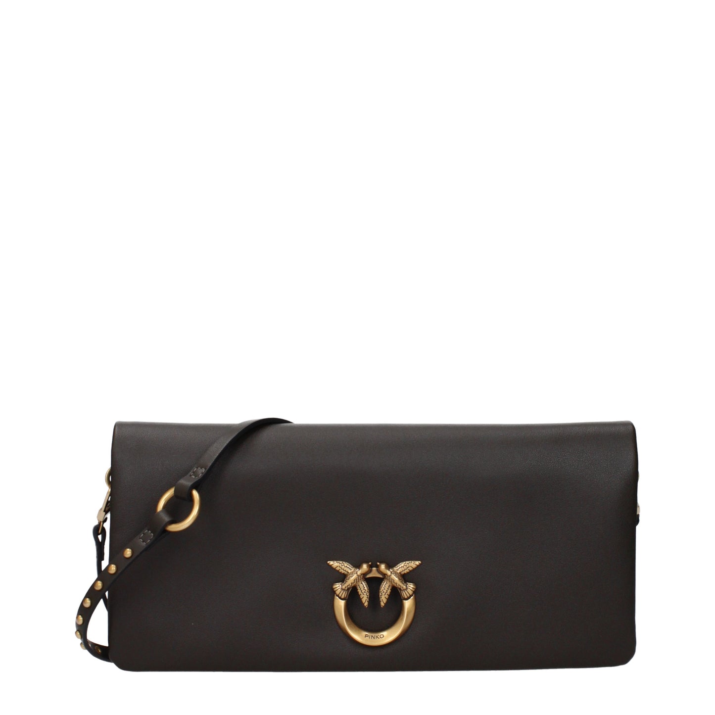 Pinko Clutches Women Leather Green/Mud