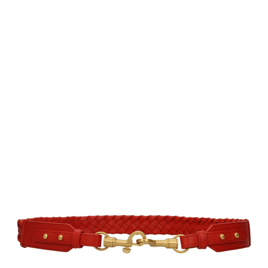 Bottega Veneta Shoulder Straps Women Leather Red