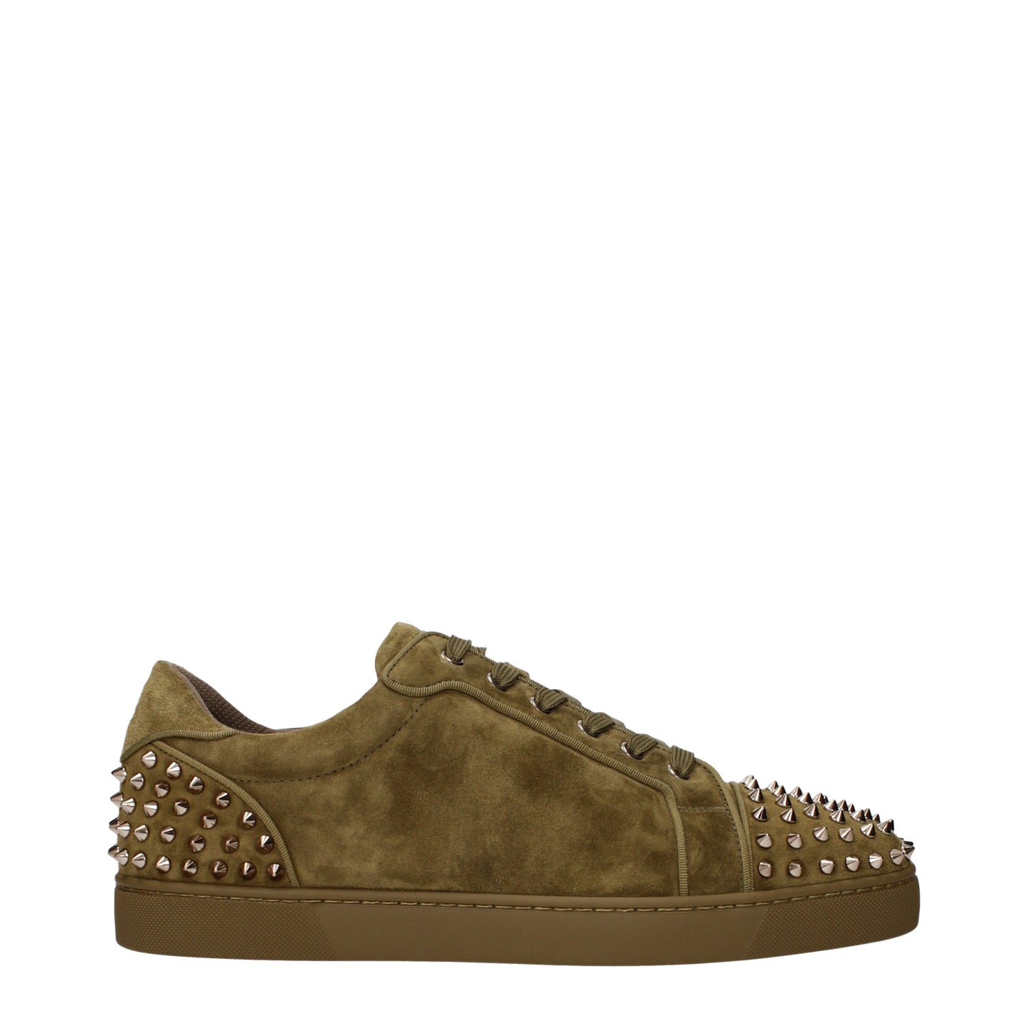 Louboutin Sneakers Men Suede Green