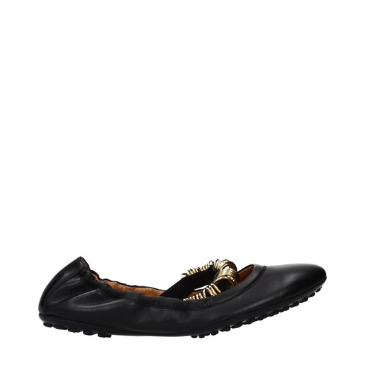 Tod's Ballet Flats Women Leather Black