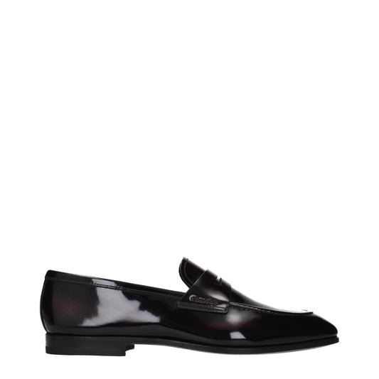 Church's Loafers Men Leather Red/Burgundy