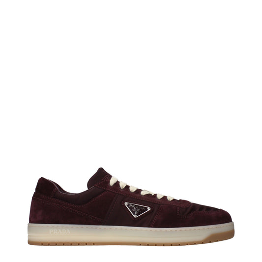 Prada Sneakers Men Nylon Red/Bordeaux