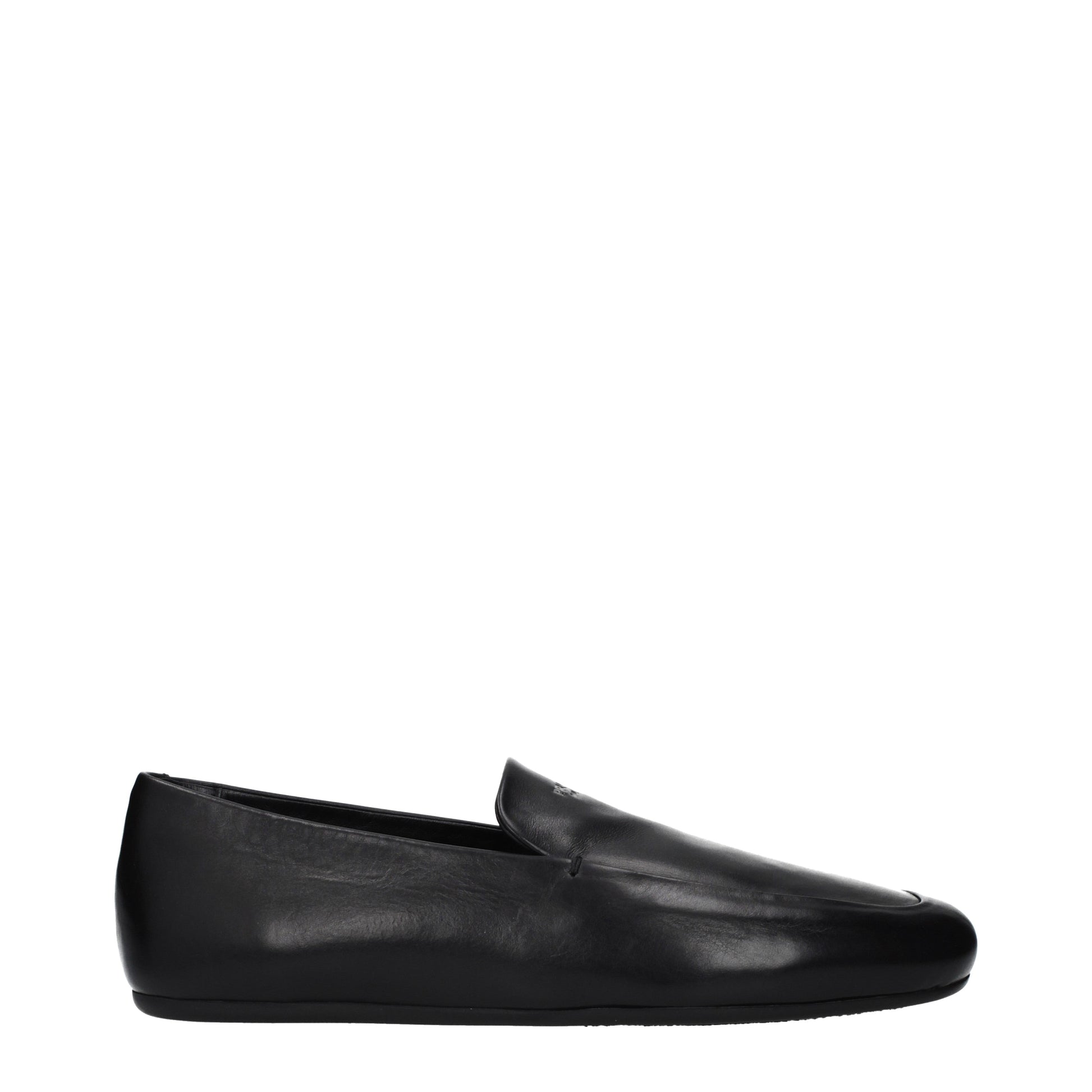 Prada Loafers Men Leather Black