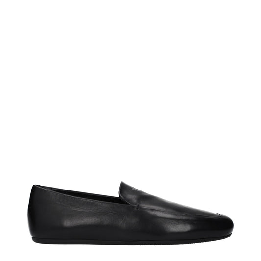 Prada Loafers Men Leather Black