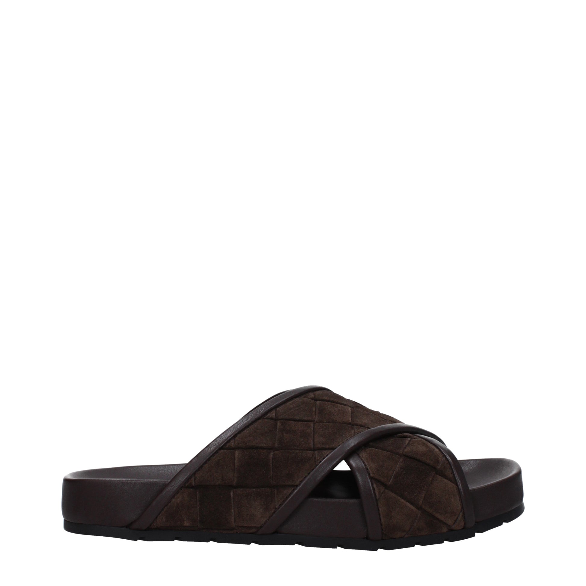 Bottega Veneta Men's Slippers and Clogs Suede Chocolate