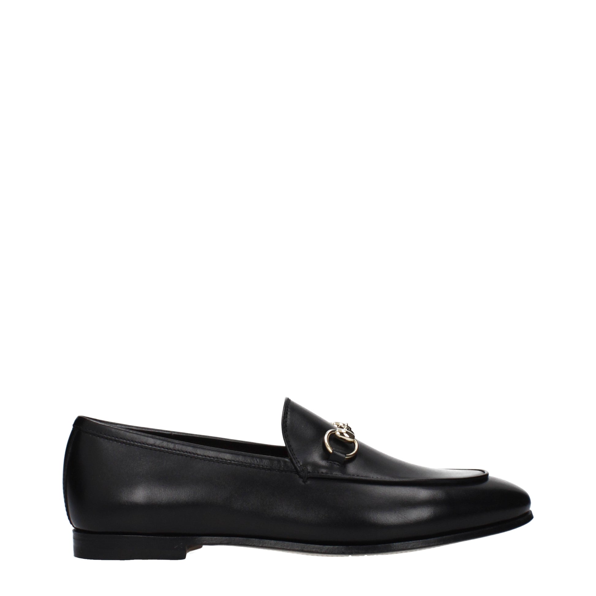 Gucci Loafers Women Leather Black