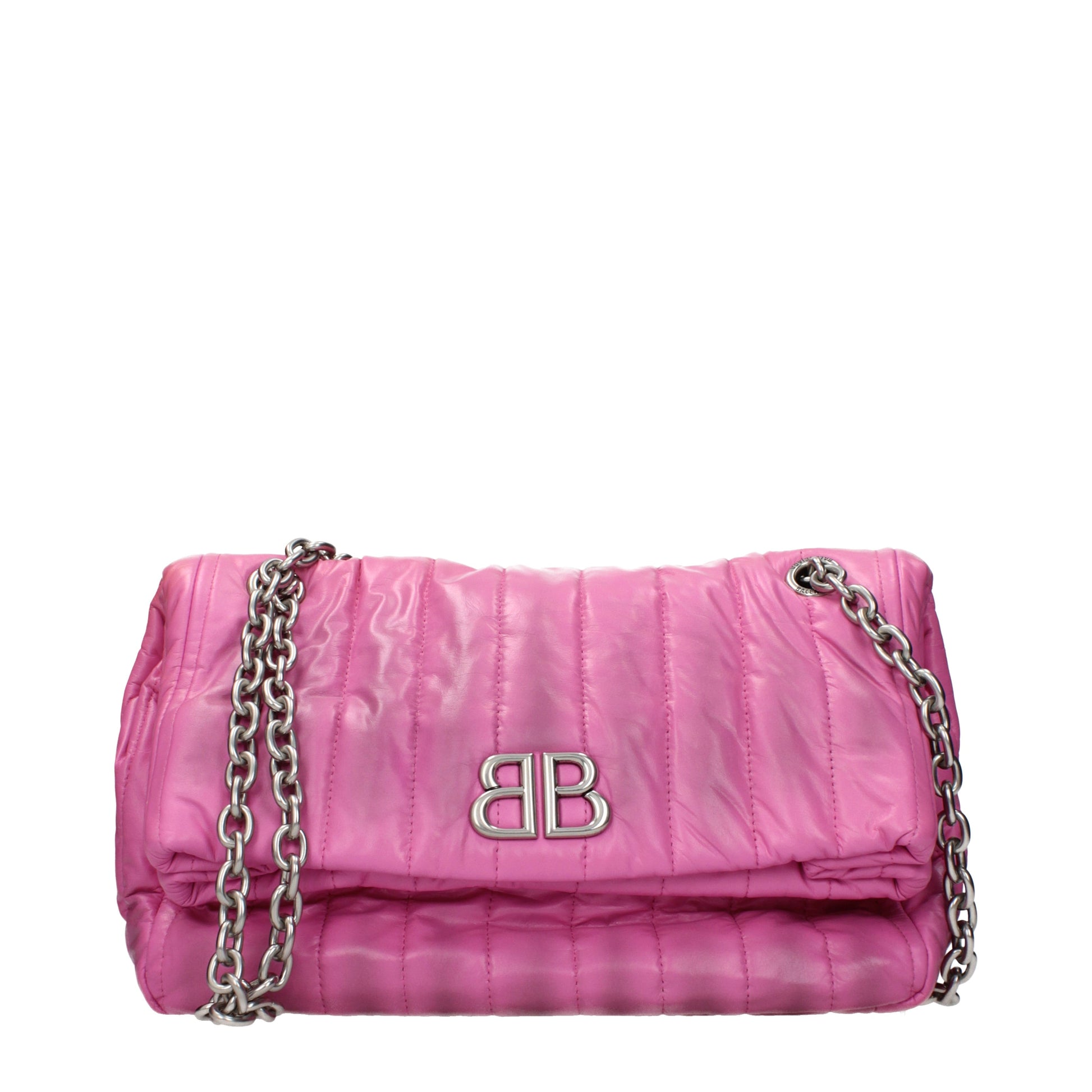 Balenciaga Shoulder Bags Women Leather Pink
