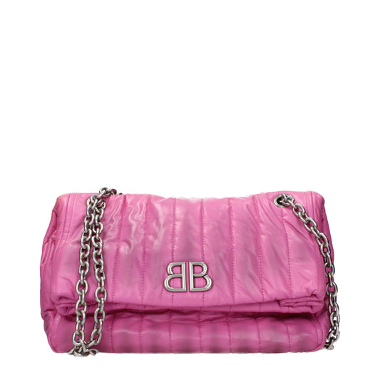 Balenciaga Shoulder Bags Women Leather Pink
